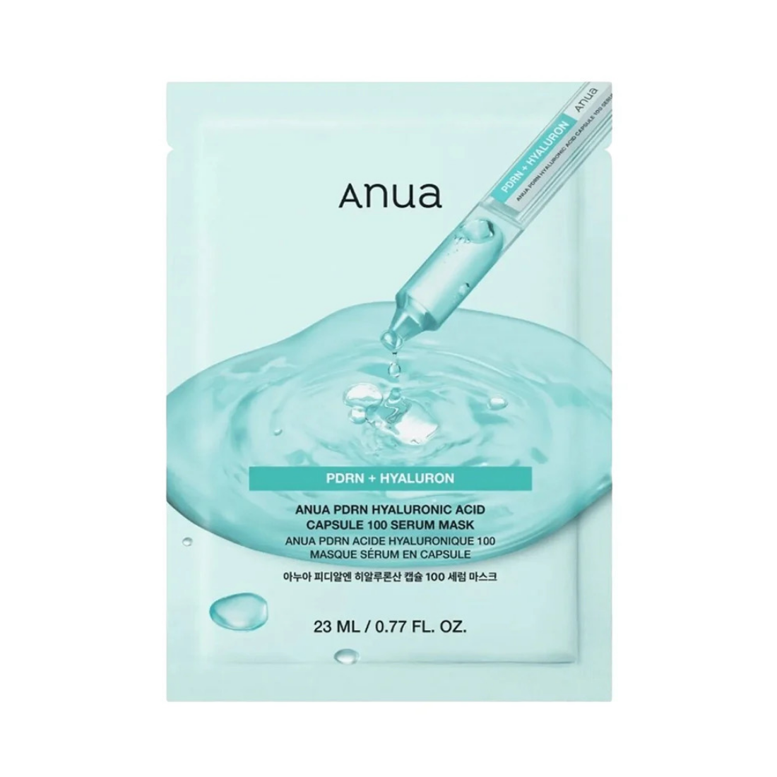 ANUA PDRN Hyaluronic Acid Capsule 100 Serum Mask lakštinė veido kaukė