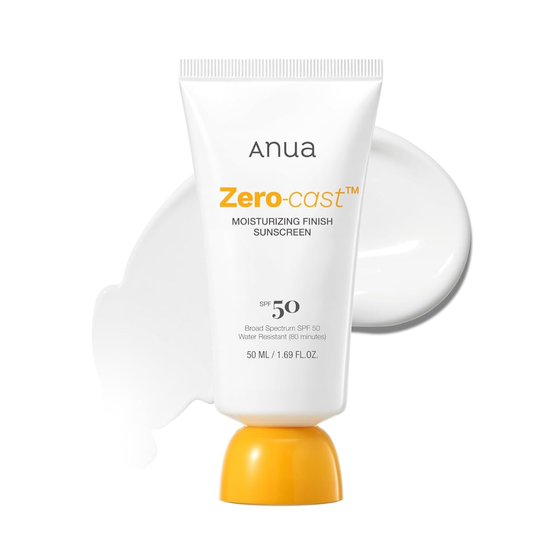 ANUA Zero-Cast Moisturising Suncream SPF 50 apsauginis kremas nuo saulės