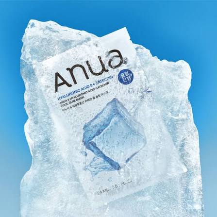 ANUA 8 Hyaluronic Acid Catechin Cool Slim Mask lakštinė veido kaukė