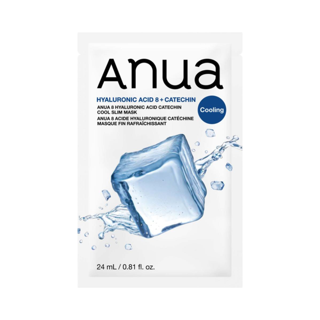ANUA 8 Hyaluronic Acid Catechin Cool Slim Mask lakštinė veido kaukė