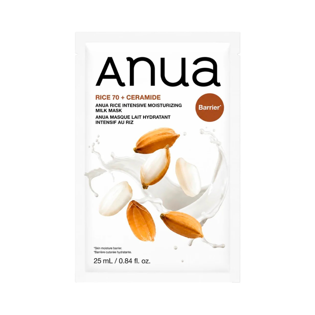 ANUA Rice 70 Intensive Moisturizing Milk Mask lakštinė veido kaukė