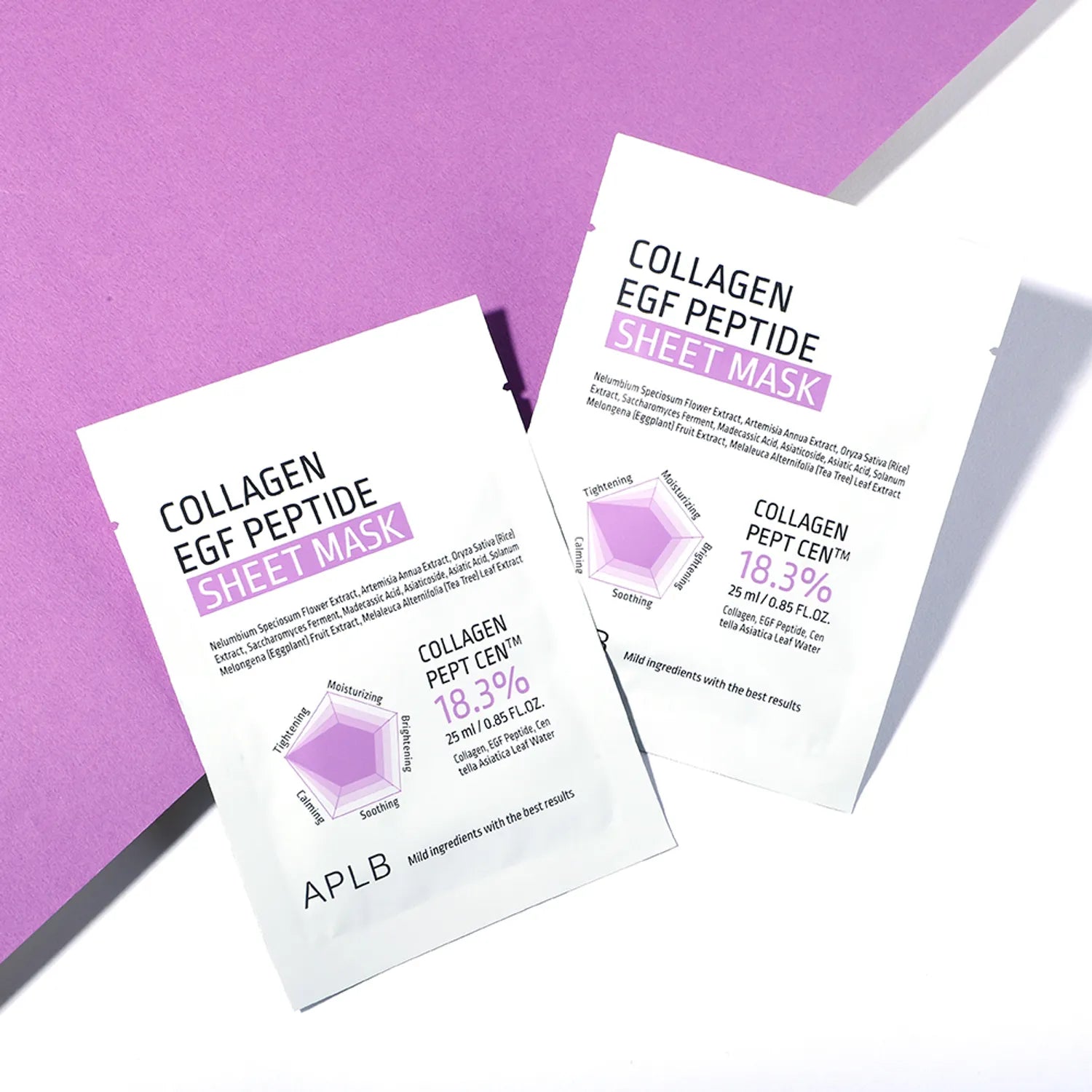 APLB Collagen EGF Peptide Sheet Mask lakštinė veido kaukė
