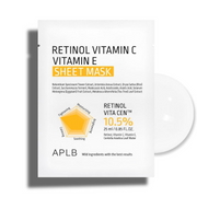 APLB Retinol Vitamin C Vitamin E Sheet Mask lakštinė veido kaukė