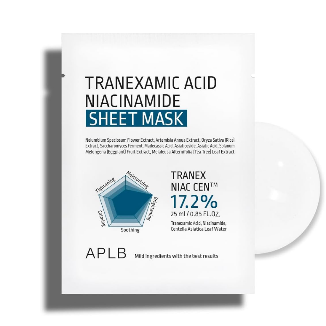 APLB Tranexamic Acid Niacinamide Sheet Mask lakštinė veido kaukė