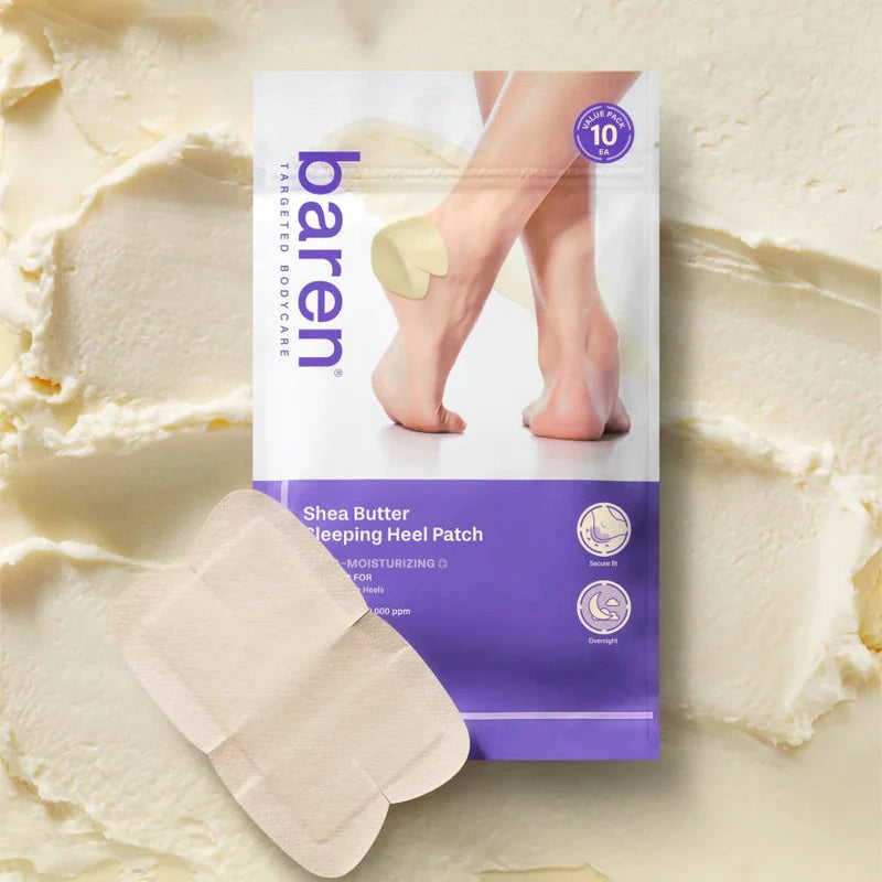 BAREN Shea Butter Sleeping Heel Patch 2 vnt. pleistrai pėdų odos priežiūrai