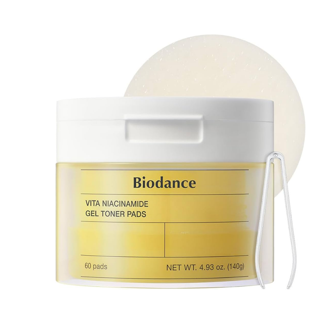 BIODANCE Vita Niacinamide Gel Toner Pads veido padeliai
