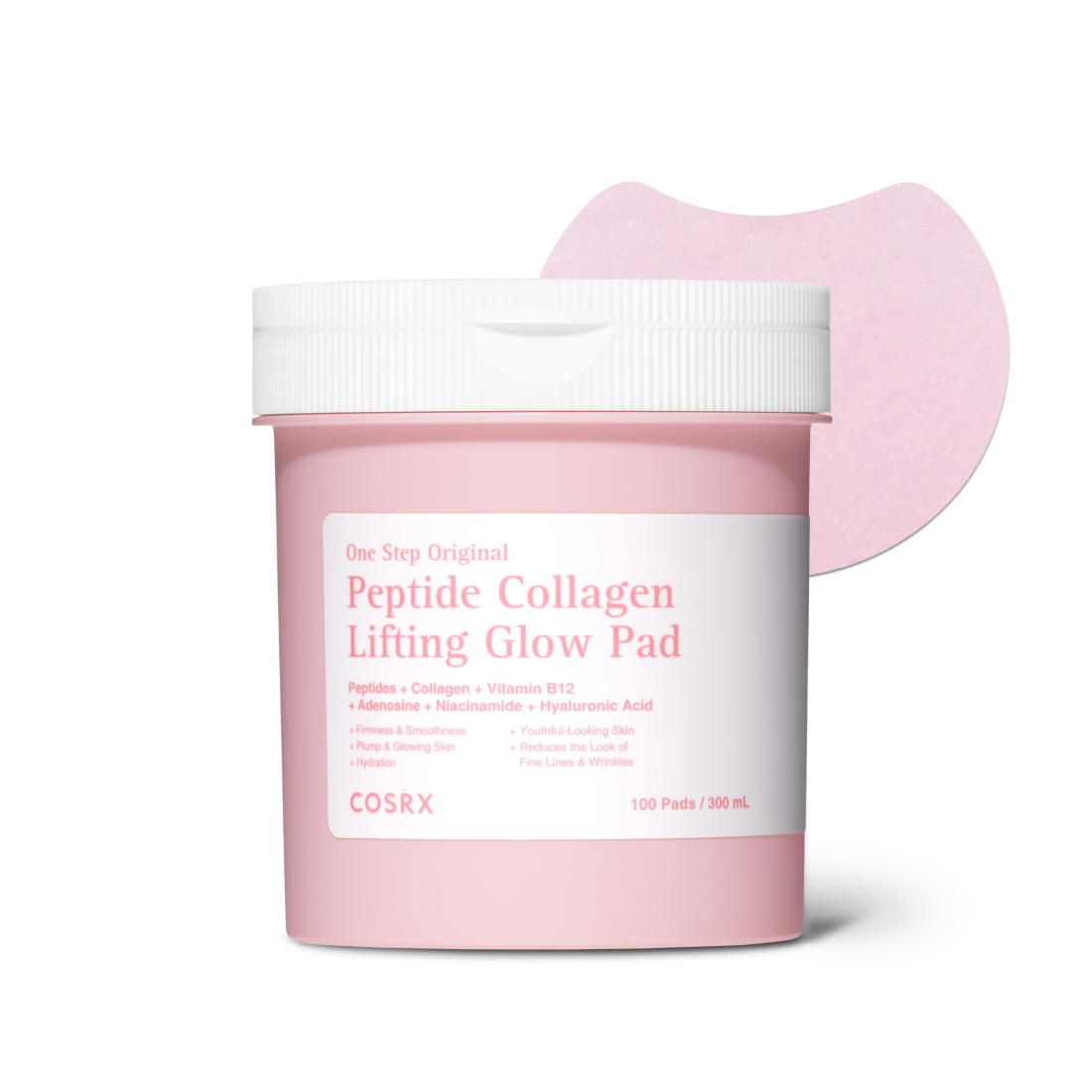COSRX One Step Original Peptide Collagen Lifting Glow Pad veido padeliai