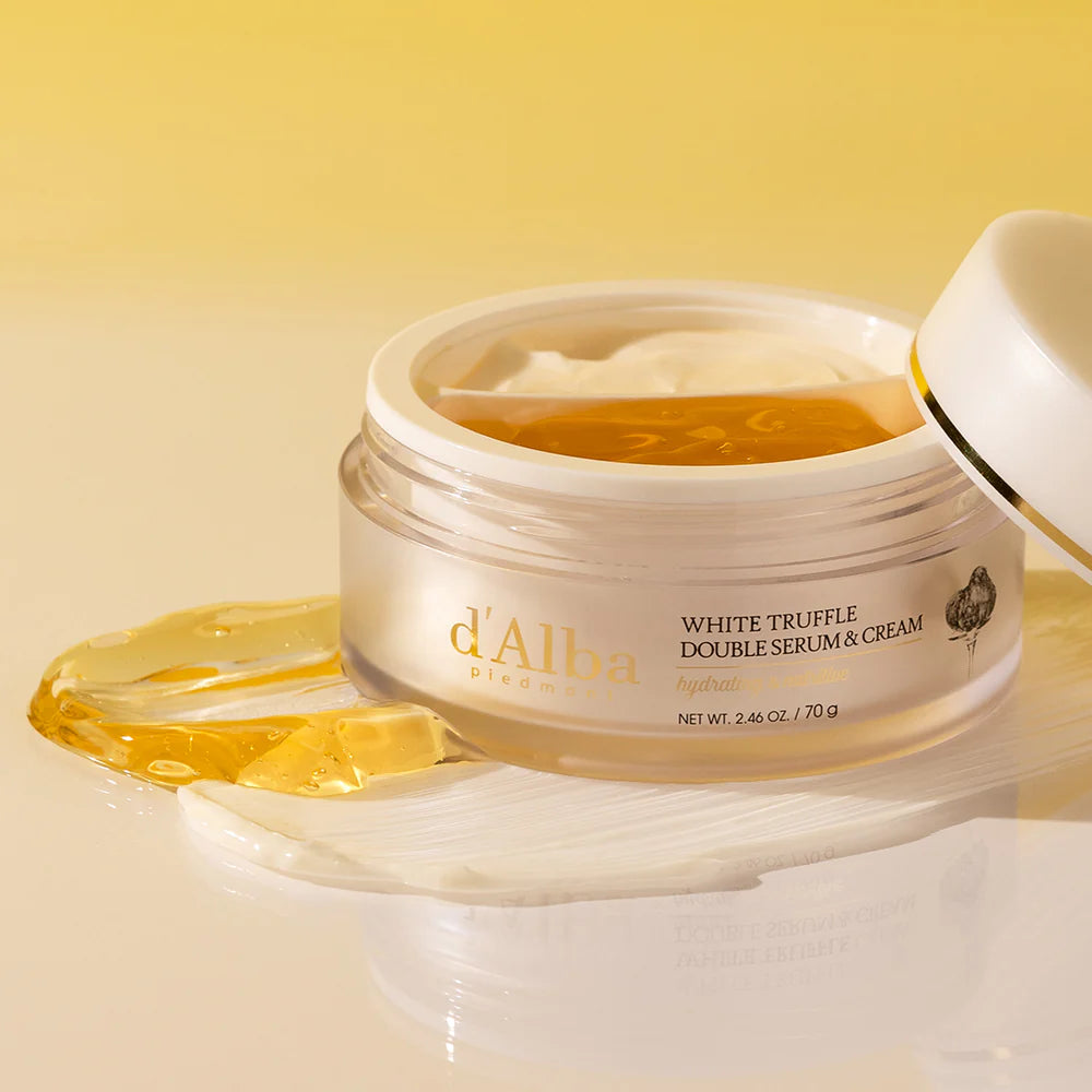 D'ALBA White Truffle Double Serum & Cream veido serumas ir kremas