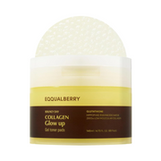 EQQUALBERRY Collagen Glow Up Gel Toner Pads veido padeliai