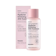 HANSKIN Real Complexion Hyaluron Exfoliating AHA Treatment veido šveitiklis