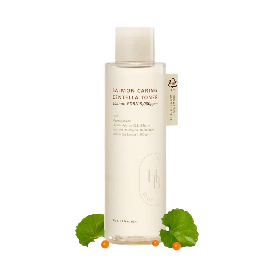 HEVEBLUE Salmon Caring Centella Toner veido tonikas