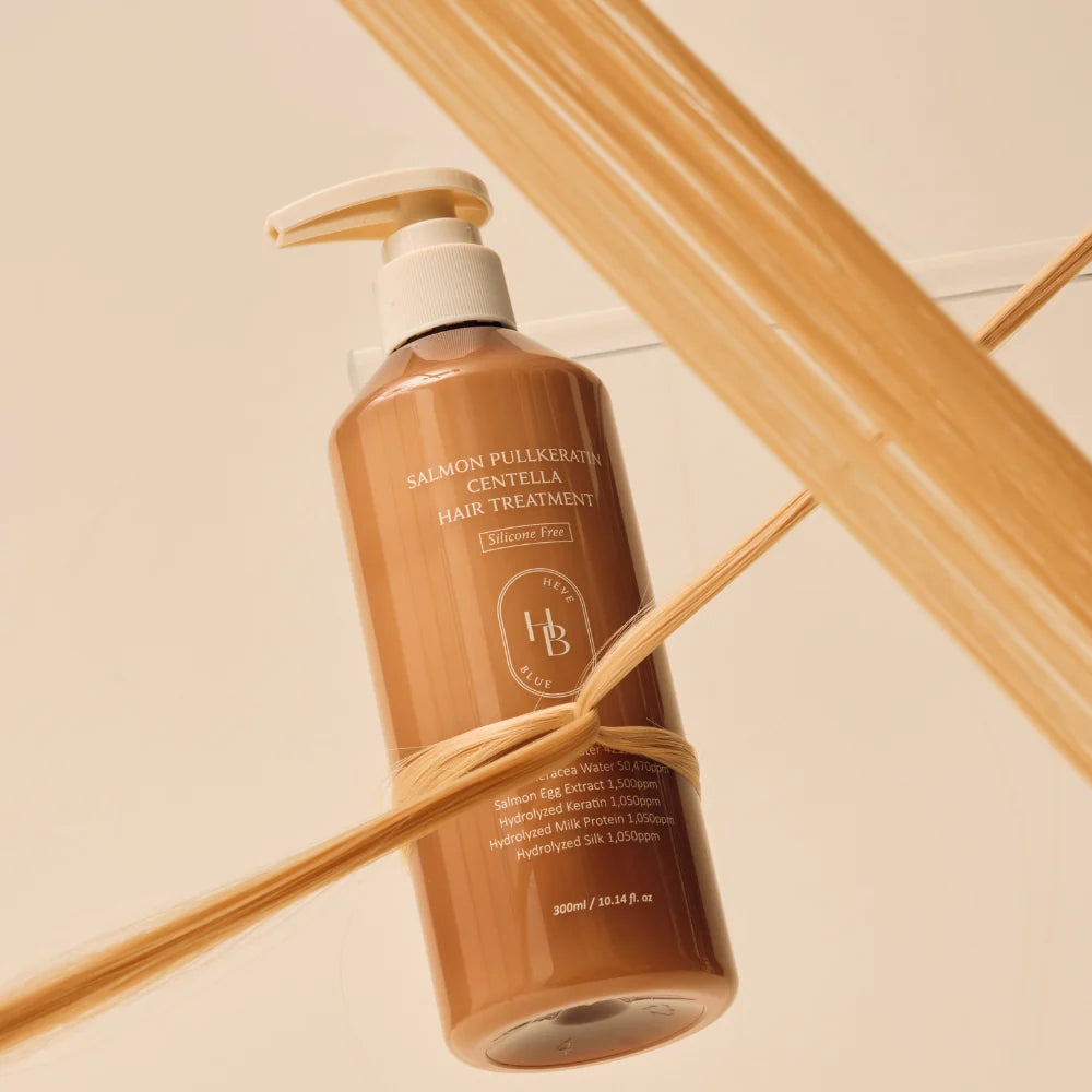 HEVEBLUE Salmon Pullkeratin Centella Hair Treatment plaukų kaukė