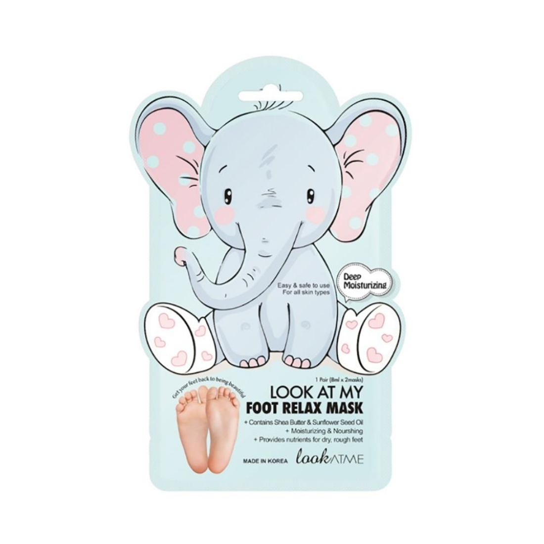 LOOK AT ME Look At My Foot Relax Mask (Elephant) pėdų kaukė
