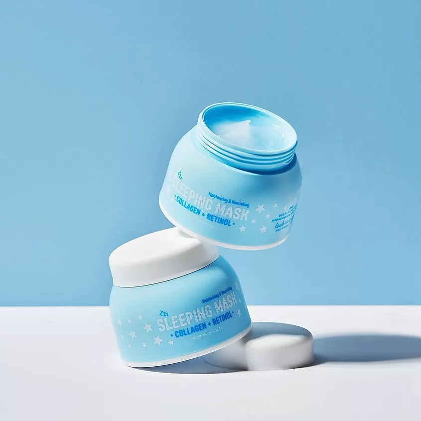 LOOK AT ME Sleeping mask Collagen + Retinol naktinė veido kaukė