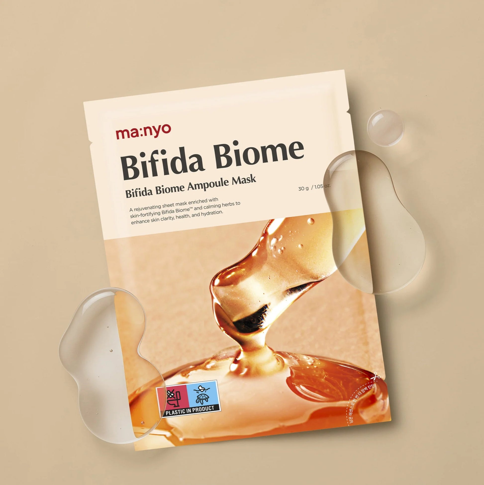MANYO Bifida Biome Ampoule Mask lakštinė veido kaukė
