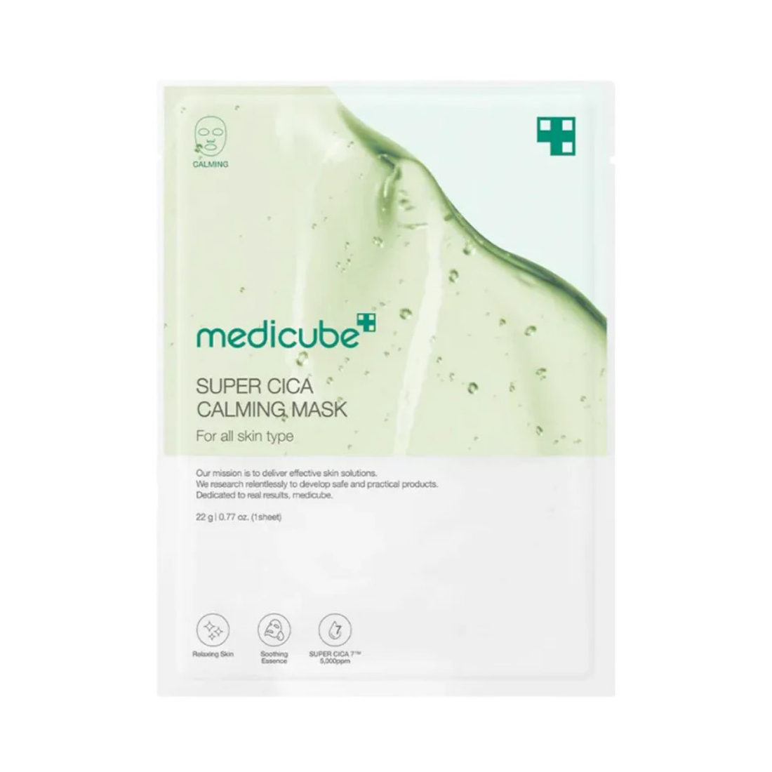 MEDICUBE Super Cica Calming Mask lakštinė veido kaukė