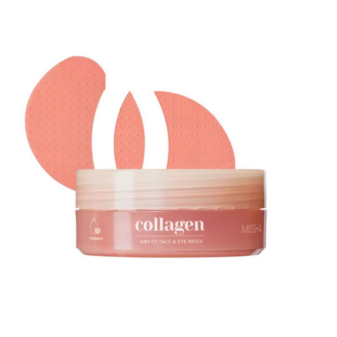 MISSHA Airy Fit Collagen Lifting Face & Eye Patch veido ir paakių pagalvėlės
