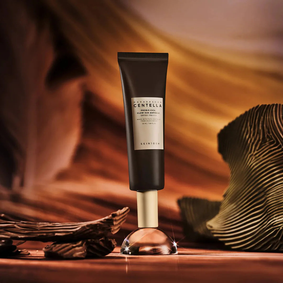 SKIN1004 Madagascar Centella Probio-Cica Glow Sun Ampoule apsauginė priemonė nuo saulės